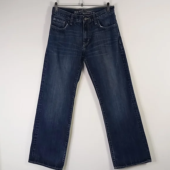 Old Navy Loose Straight Leg Blue Jeans Size 30x30 - Picture 3 of 16